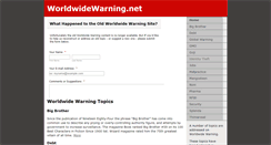 Desktop Screenshot of idtheft.worldwidewarning.net